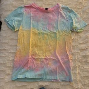 Pastel tie dye tee